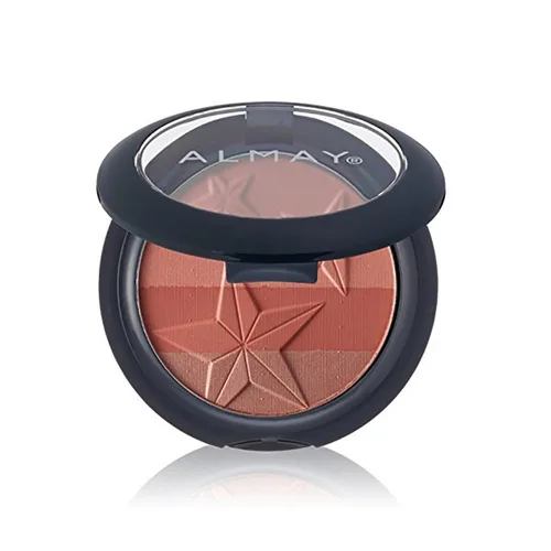 Almay Paleta de rubor, maquillaje facial, polvo de alto pigmento, rubor inteligente de sombra, hipoalergénico, coral 030, 0.32 onzas