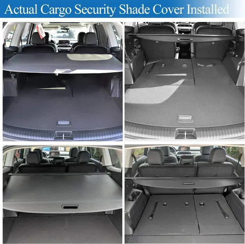 Miniatura 5 de Cubierta de seguridad para carga Compatible con Kia Telluride 2025 2024 2023 2022 2021 2020, pantalla de privacidad negra, retráctil, para Kia