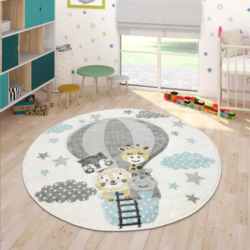 Miniatura 10 de Alfombra para niños Paco Home con animales felices del jungle en verde, Tamaño: 2,01 x 2,89 metros (6'7" x 9'6")