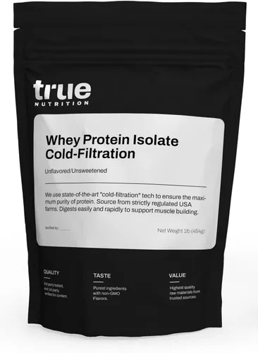 Miniatura 14 de True Nutrition Polvo aislado de proteína de suero – Filtrado en frío, 0.95 oz de proteína por porción – Apoya el crecimiento muscular