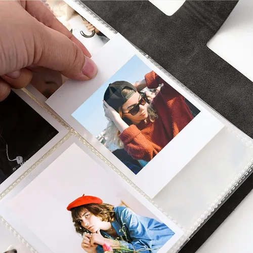 Miniatura 3 de Rieibi Mini álbum de fotos de 96 bolsillos, cartera de piel sintética para Fujifilm Instax Mini 11/8/9/7s/25/70/90, álbum de fotos colorido