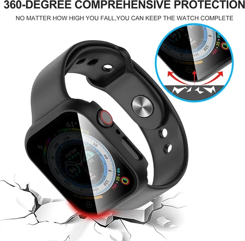 Miniatura 5 de Suoman Paquete de 3 fundas protectoras de pantalla de privacidad para Apple Watch de 1.575 pulgadas (1.575 pulgadas), antiespías, ultrafina