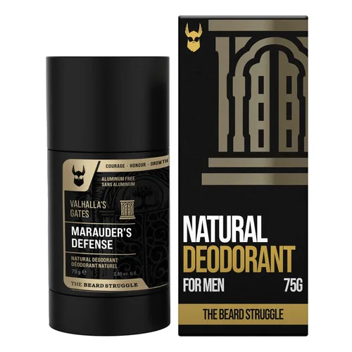 Miniatura 9 de The Beard Struggle Desodorante con infusión de carbón natural, Marauder's Defense, sin aluminio, colección Silver, Viking Storm, desodorante