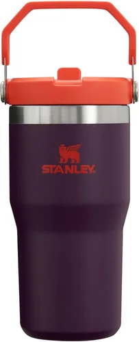 Miniatura 100 de Stanley IceFlow - Vaso con pajilla abatible con asa, de 20 onzas, tapa giratoria y popote abatible, botella de agua resistente a fugas, acero