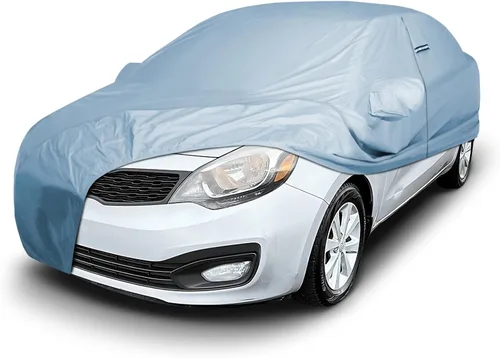 Miniatura 21 de iCarCover Funda de coche personalizada para Kia Rio Hatchback (2016-2023), impermeable, para todo tipo de clima, lluvia, nieve, UV, protector solar