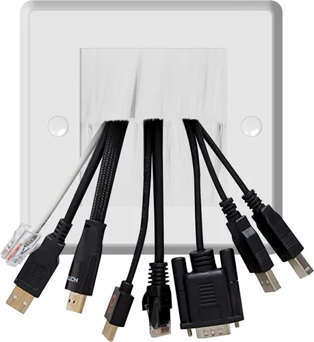 Miniatura 5 de Kit de organización de cables de pared - Ocultador de cables de TV para TV montado en la pared, incluye extensión de cable de TV de 6 pies y 2