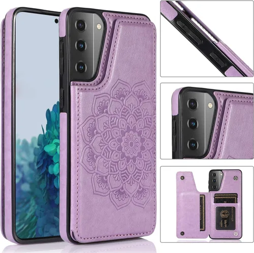 Miniatura 3 de Asuwish Funda compatible con Samsung Galaxy S21 Glaxay S 21 5G de 6.2 pulgadas y protector de pantalla de vidrio templado, accesorios