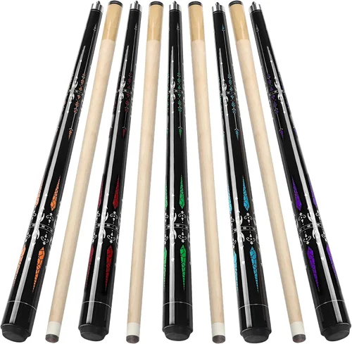 Miniatura 9 de Pool Cue, 58" Billiard Cue Stick 2-Piece Maple Wood Pool Cue Stick 18 19 20 21oz for Bar House Pool Table Sports