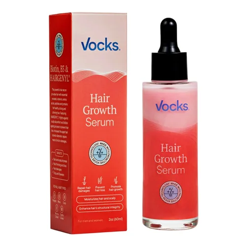Vocks Suero para el crecimiento del cabello para mujeres y hombres – Tratamiento antiadelgazamiento y pérdida de cabello – Tratamiento de