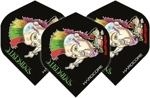 Miniatura 2 de RED DRAGON Peter Wright Snakebite Dart Vuelos Tarjeta de pago