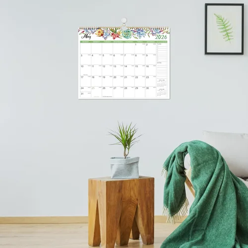 Miniatura 6 de Calendario 2026 – Calendario de pared 2026, enero 2026 – diciembre 2026, calendario de pared de 12 meses, 14.6 x 11.5 pulgadas, encuadernación