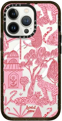 Miniatura 188 de CASETiFY Impact - Funda para iPhone 13 [protección contra caídas de 6.6 pies/compatible con Magsafe] Black Kingsnake, color negro transparente