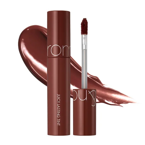 rom&nd Juicy Lasting Tinte de labios de larga duración 20 CASTAÑA OSCURAㅣEfecto MLBB, Maquillaje claro y natural, Labios de belleza coreana, 0.2 oz