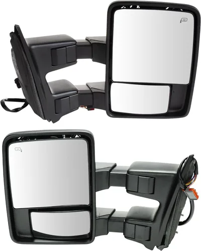 Miniatura 109 de Trail Ridge Juego de espejos de remolque de 2 piezas para el lado del conductor y del pasajero compatible con Ford F-150 FO1320479 FO1321479