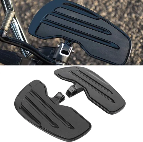 Miniatura 2 de Tablas de suelo delanteras de aluminio, clavijas de repuesto para Indian Sixty Bobber 2015-2022 - Negro/Plata