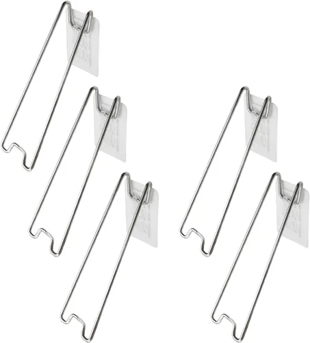 Oedema Caballete adhesivo para marco de 5 piezas, soporte ajustable para fotos, acero inoxidable, se adapta a la altura del marco de 0.86 a 1.41