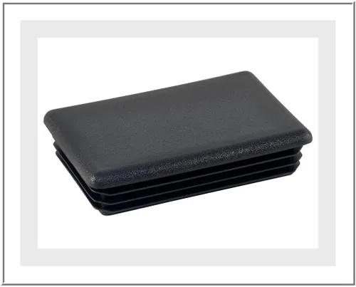 Miniatura 2 de SBDs (paquete de 2) tapones rectangulares de 4 x 2 pulgadas para tubo de acero de 6-12 Ga (L 3.594"-3.782" W 1.594"-1.782" ID) para poste