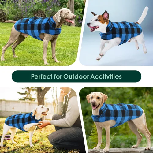Miniatura 5 de Kuoser - Abrigo de invierno para perro de estilo británico, resistente al viento, ropa para perros, chaquetas para perros, chaleco para perros