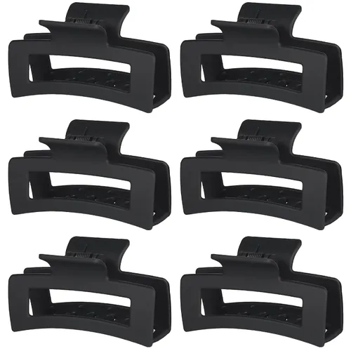 Miniatura 18 de Sisiaipu Pinzas para el Cabello, Pinzas Medianas de 3.5 Pulgadas, Paquete de 6 para Mujeres y Niñas - Accesorios para el Cabello Color Ámbar
