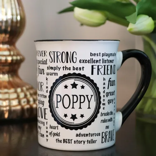 Miniatura 7 de Cottage Creek Tazas de café de cerámica Taza grande de amapola de 16 onzas Regalo ideal para abuelo, papá y papá para el día del padre