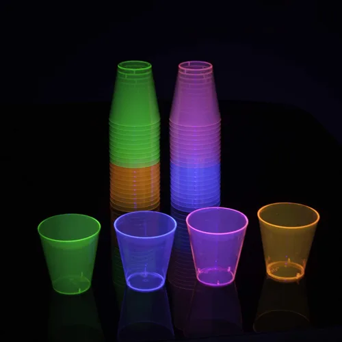 Miniatura 5 de Party Essentials Hard Plastic 2-Ounce Shot/Shooter Glasses, 40-Count, Assorted Neon