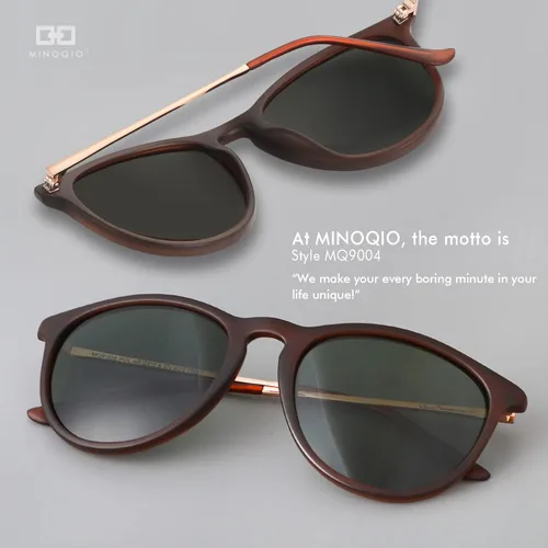Miniatura 8 de Gafas de sol polarizadas para mujer, 100% bloqueo UV, retro, redondas, a la moda, lentes de sol espejadas para hombre y mujer