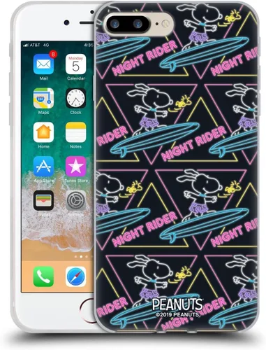 Miniatura 190 de Head Case Designs Peanuts Tropical Surf Snoopy Aloha Disco Gel Funda con licencia oficial [protección de grado militar] compatible con Apple iPhone