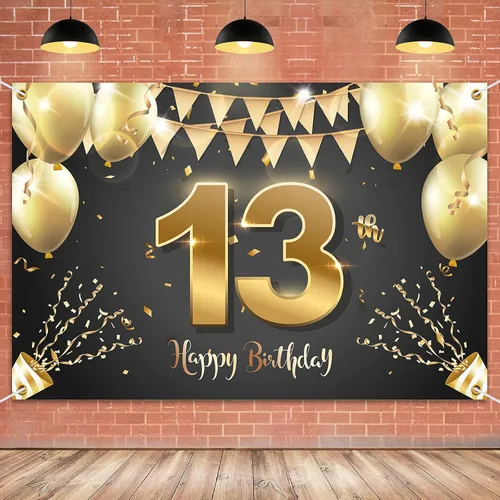Miniatura 20 de HAMIGAR Fondo de pancarta de feliz cumpleaños número 10 de 6 x 4 pies, decoraciones de cumpleaños de 10 años, suministros de fiesta para niñas