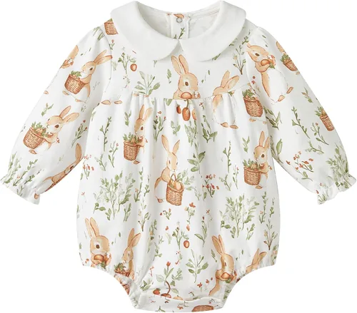 Miniatura 104 de pureborn Mameluco de algodón súper suave para bebés niños y niñas de 0 a 24 meses
