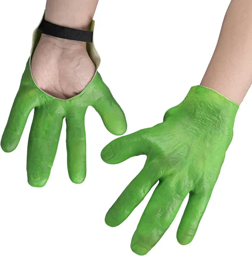 Miniatura 3 de Guantes de alienígena verdes para adultos y niños, accesorios de disfraz de alienígena, guantes de monstruo para adultos para Halloween