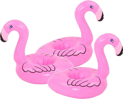 Soporte inflable para bebidas, paquete de 3 flotadores de piscina, portavasos para fiesta de verano en la piscina, variedad de formas para elegir D: