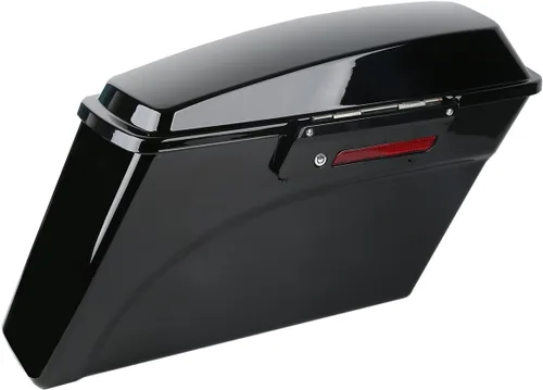 Miniatura 3 de Alforjas rígidas con soportes de conversión cromados para Harley Davidson 1984-2017 Softail Modelos FLST FLSTC FLSTF FLSTN FLSTS modelos Negro