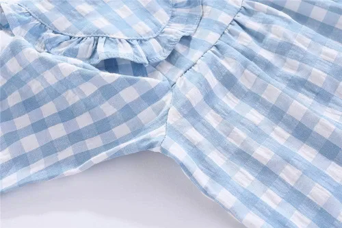Miniatura 4 de Mud Kingdom Conjunto de pijama Boutique para niñas y niños, ropa de dormir de manga larga con cuello