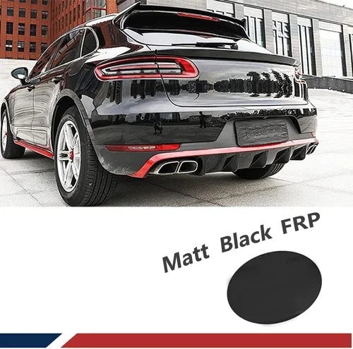 Miniatura 8 de Macan - Alerón medio de fibra de carbono para maletero trasero para Porsche Macan SUV 4 puertas 2014-2017 alerón de borde superior de ventana media