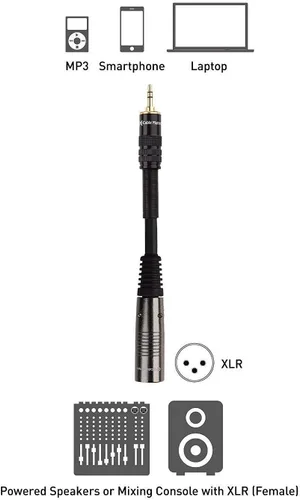Miniatura 5 de Cable Matters 1 cable XLR de 0.138 in a XLR - Cable 2 desequilibrado de 0.138 in a XLR - 6 pies