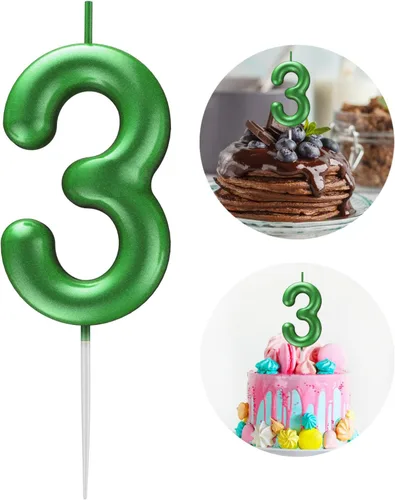 Miniatura 93 de Velas número 2 arcoíris con número 3D de feliz cumpleaños para decoración de fiesta de pastel de cumpleaños, suministros de celebración