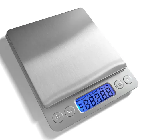 Báscula digital de alimentos de 105.82 oz/0.00 oz oz gramos y onzas, báscula de cocina para cocinar hornear con retroiluminación pantalla LCD, tare,