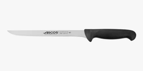 Miniatura 10 de Arcos Cuchillo de filete de acero inoxidable nitrum de 8 pulgadas y hoja de 7.874 in. Cuchillo afilado para filetear carne y pescado. Mango Amarillo