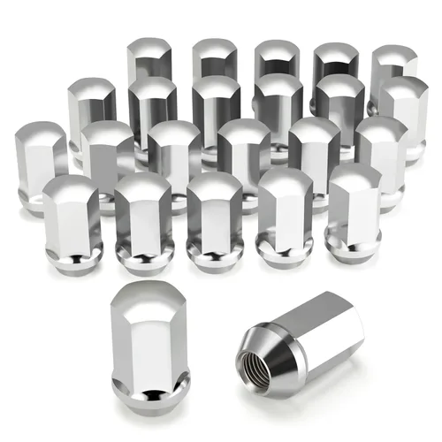 Miniatura 20 de Kadrick 24 tuercas de llanta M14x1.5 de repuesto para Ford Expedition/F-150 2015-2024, tuercas de rueda de asiento de bellota grandes de una pieza