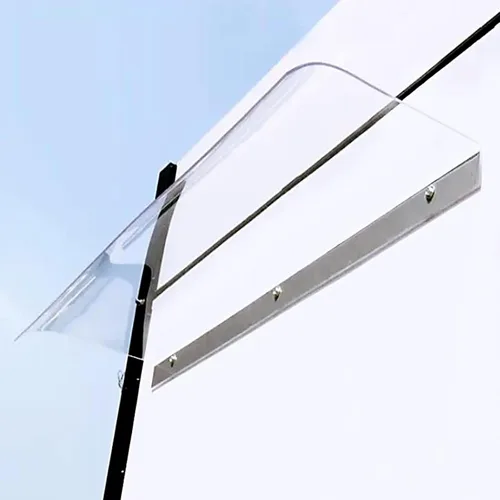 Toldo invisible para puerta delantera, toldo para ventana, toldo de porche, patio, cubierta de policarbonato de una pieza, refugio de lluvia para