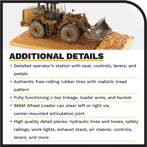 Miniatura 5 de Diecast Masters - Cargador de ruedas mediano desgastado 1:50 Caterpillar 966M - Serie desgastada - 85703