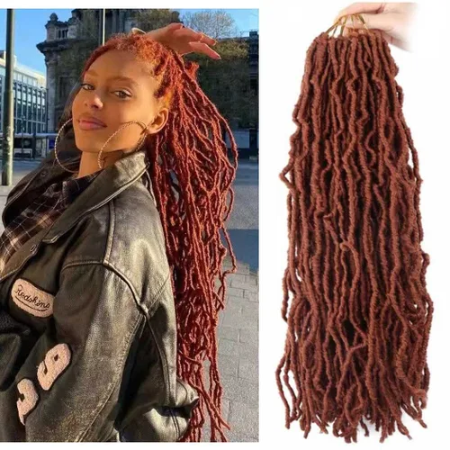 Miniatura 32 de 6 Paquetes Soft Locs Cabello de Ganchillo Pre Looped Faux Locs Trenzas de Ganchillo Goddess Locs Dreadlocs Cabello Sintético Para Mujeres Negras 1b