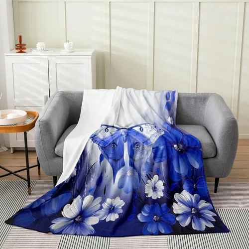 Miniatura 12 de Erosebridal Manta de abeja de 40 x 50 pulgadas, manta de sherpa cálida con estampado de animales 3D para sofá de cama, manta de microfibra suave