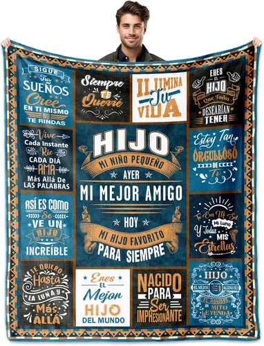 Miniatura 9 de Regalo para Abuelito, manta de regalos de Abuelo de 60 x 50 pulgadas, regalos para abuelo en español, regalos de cumpleaños para abuelo, regalos