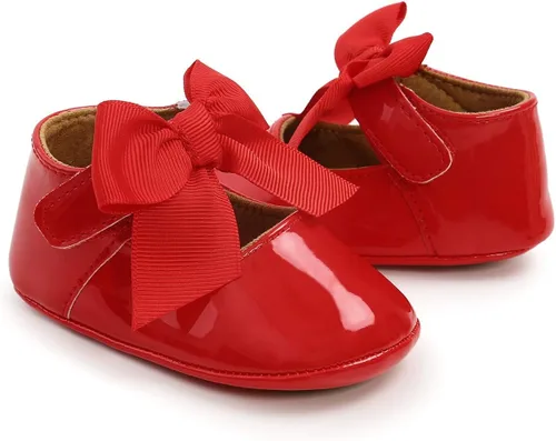 Miniatura 7 de Babelvit Zapatos de vestir de princesa de alta calidad con lazo Mary Jane zapatos de vestir de princesa con suela de goma piel sintética mocasines