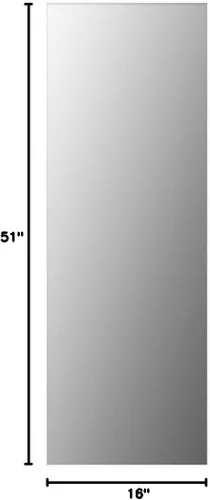Miniatura 8 de Hasipu - Espejo de puerta de cuerpo completo, 51 x 16 pulgadas, espejo de pared de cuerpo completo para colgar sobre la puerta, espejo para Blanco