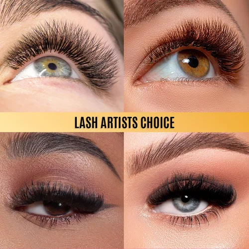 Miniatura 7 de STACY LASH - Pestañas individuales de visón semipermanentes Volumen y extensiones de pestañas clásicas Pestañas rizadas D Suministros