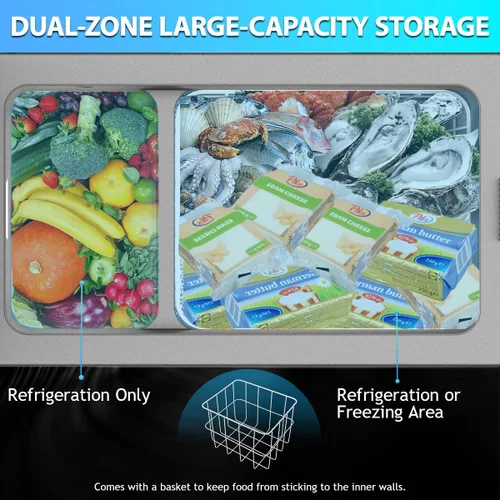 Miniatura 4 de Alpicool NCF35 Refrigerador Congelador Portátil, Refrigerador de Automóvil de 12 Voltios, 32 Cuartos de Galón (30.6 Litros) Enfriamiento Rápido