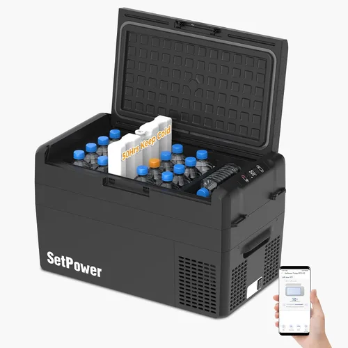 Miniatura 11 de Setpower - Hielera, refrigerador y congelador portátil de automóvil de 12 V, 50 horas, 21 cuartos de galón, eléctrica, para vehículos: SUV, RV, van
