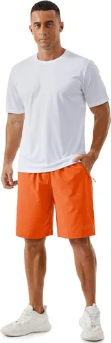 Miniatura 41 de TACVASEN Pantalones cortos deportivos para correr para hombre, 9 pulgadas, de secado rápido, pantalones cortos ligeros de verano, 3 bolsillos